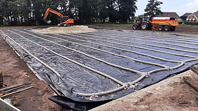 Drainage voor de paardenbak