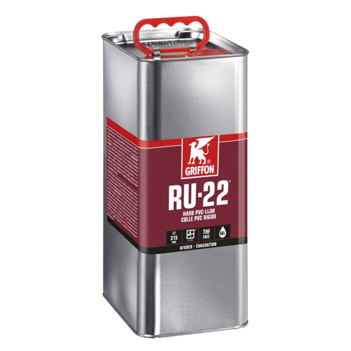 Griffon hard pvc lijm, RU-22, blik à 5000 ml