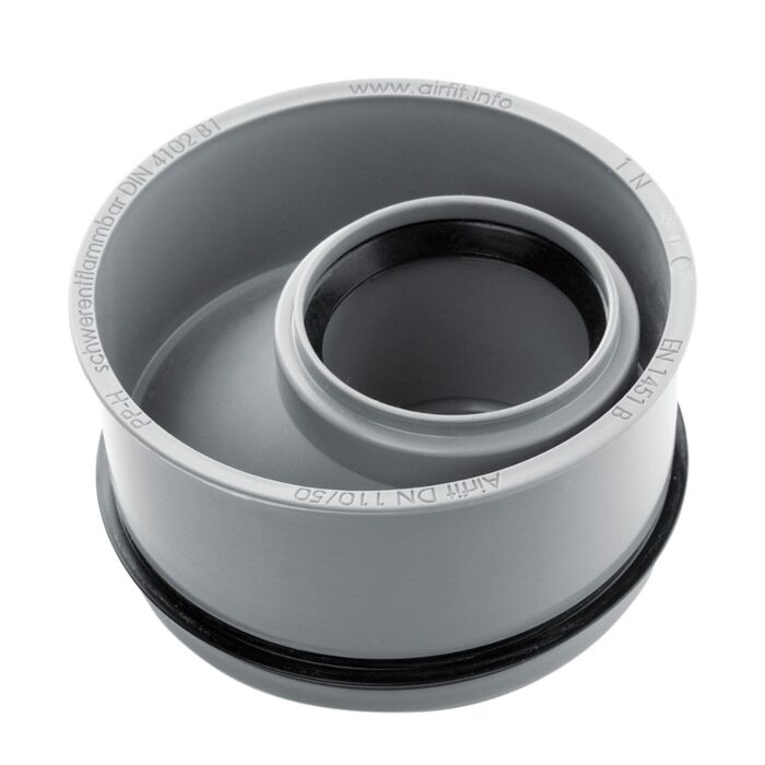 PP inzetverloopring in buis 110 mm x 50 mm