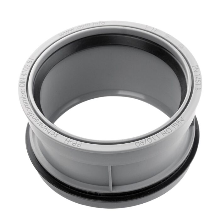 PP inzetverloopring in buis 110 mm x 90 mm