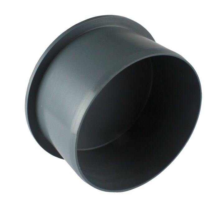 PP eindkap zwart spie 110 mm