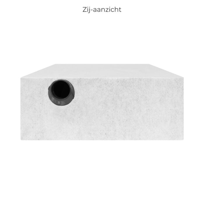 Infiltratiekrat 800 liter zwaar belastbaar 100 x 200 x 40 cm 1 x 110 mm