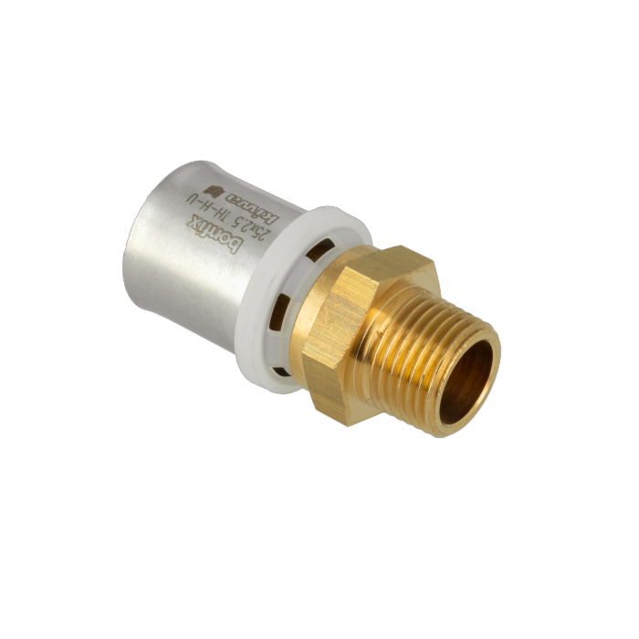 Bonfix Alu-pers koppeling buitendraad 25 mm x 1/2"