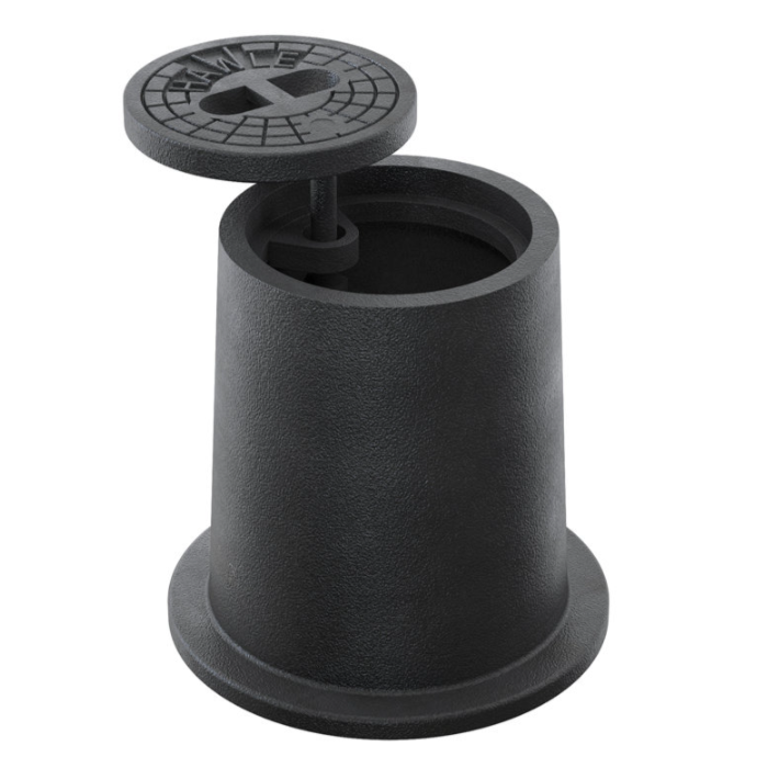 Hawle gietijzeren straatpot voor afsluiter