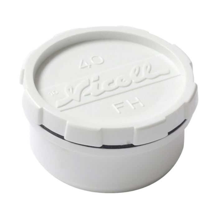 Nicoll pvc eindstuk met schroefdeksel wit 50 mm Nicoll pvc eindstuk met schroefdeksel wit 50 mm