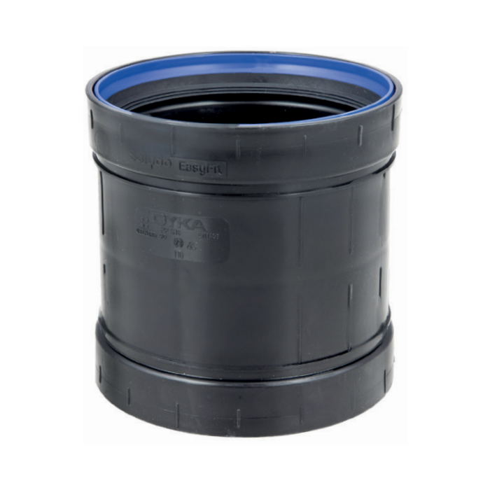 PP schuifmof zwart 75 mm
