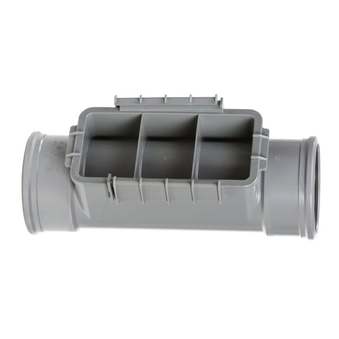 PVC ontstoppingsstuk klemdeksel SN8 125 mm