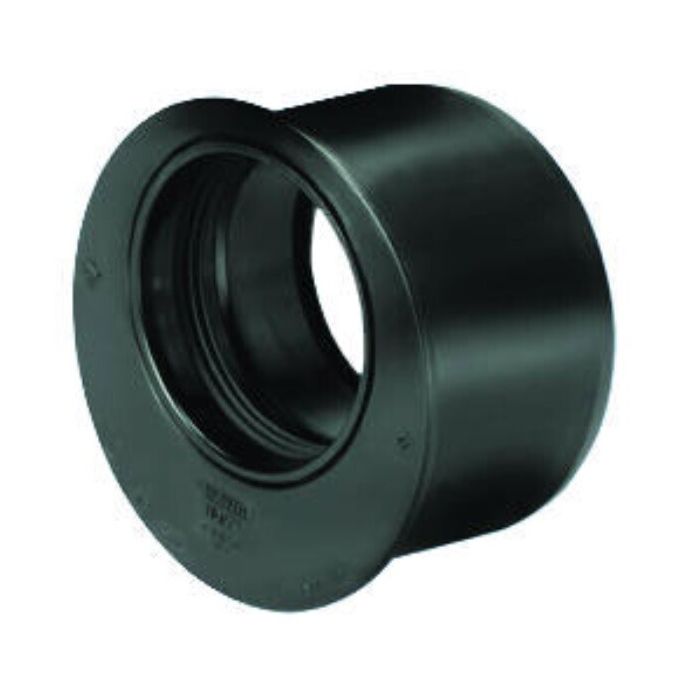 PP verloopring excentrisch zwart 110 mm x 75 mm