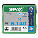 Spax spaanplaatschroeven T30 RVS A2 6 x 140 mm deeldraad 100 stuks thumbnail