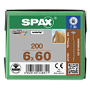 Spax tellerkopschroeven T30 verzinkt 6 x 60 mm voldraad 200 stuks thumbnail