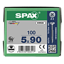 Spax spaanplaatschroeven PZ2 verzinkt 5 x 90 mm voldraad 100 stuks thumbnail