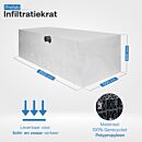 Infiltratiekrat 2000 liter zwaar belastbaar 250 x 100 x 80 cm thumbnail