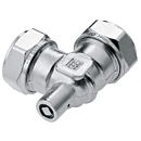 Bonfix messing knie met ontluchter vertind 2 x knel 22 mm thumbnail