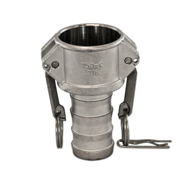 Camlock RVS snelkoppeling V-deel x slangtule type C