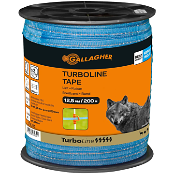 Gallagher TurboLine lint 12,5mm blauw 200 meter