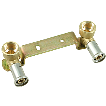 Henco dubbele muurplaat brug 16 mm x 3/8" HOH 120 mm
