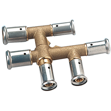 Henco kruisfitting 20 mm x 20 mm x 20 mm